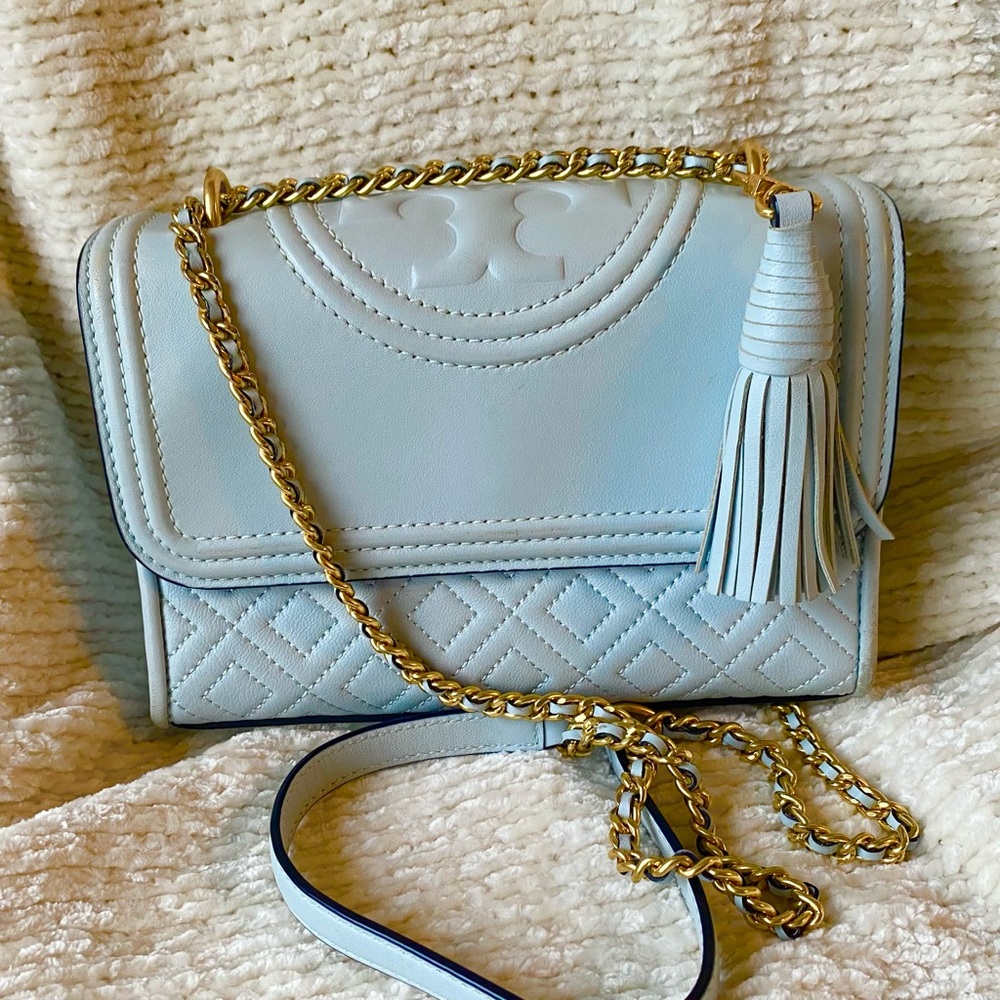 Tory Burch Fleming Leather Flap Crossbody